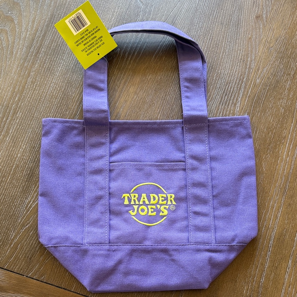 Trader Joe's Purple Tote Bag
